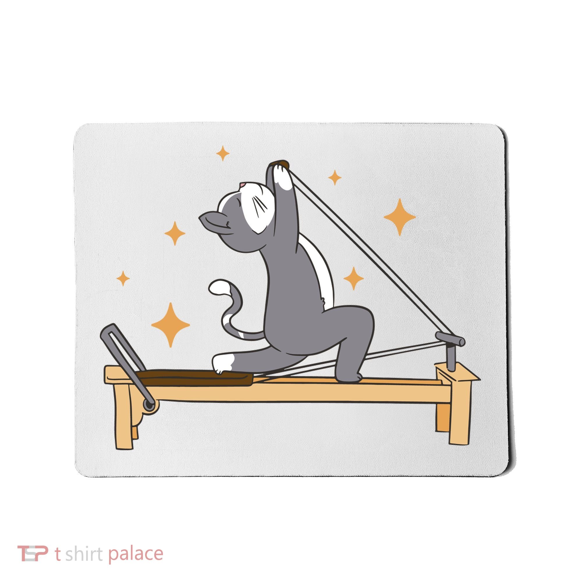 Pilates Cat Lover Funny Mousepad