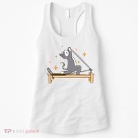 Pilates Cat Lover Funny Women's Tank Top thumb 0
