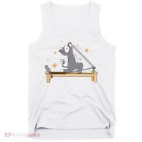 Pilates Cat Lover Funny Tank Top thumb 0