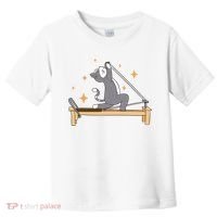 Pilates Cat Lover Funny Toddler T-Shirt thumb 0