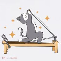 Pilates Cat Lover Funny Toddler T-Shirt thumb 4