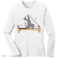 Pilates Cat Lover Funny Women's Long Sleeve Shirt thumb 0