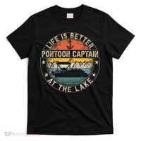Pontoon Captain Life Is Better At The Lake T-Shirt thumb 0