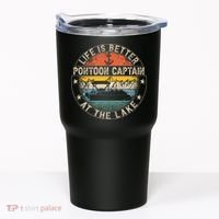 Pontoon Captain Life Is Better At The Lake Tumbler thumb 0
