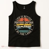 Pontoon Captain Life Is Better At The Lake Tank Top thumb 2