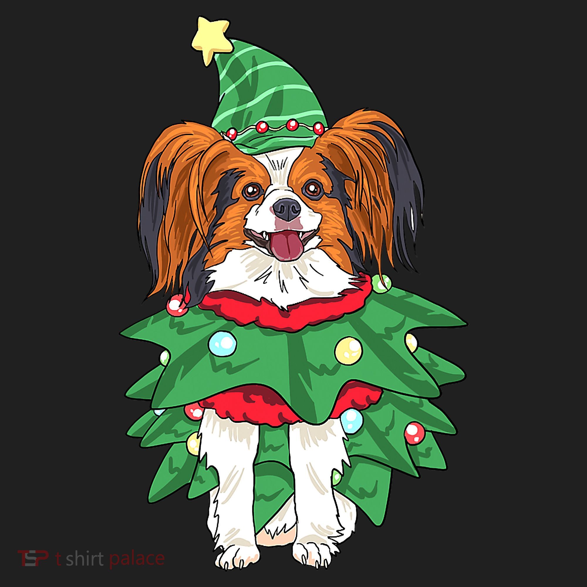 Papillon Christmas Lights Funny Xmas Dog Lover Pajama Tumbler