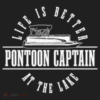 Pontoon Captain Life Is Better At The Lake Pontooning Boat Gift Golf Towel thumb 3
