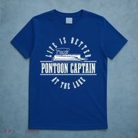 Pontoon Captain Life Is Better At The Lake Pontooning Boat Gift T-Shirt thumb 5