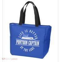 Pontoon Captain Life Is Better At The Lake Pontooning Boat Gift Tote Bag thumb 3