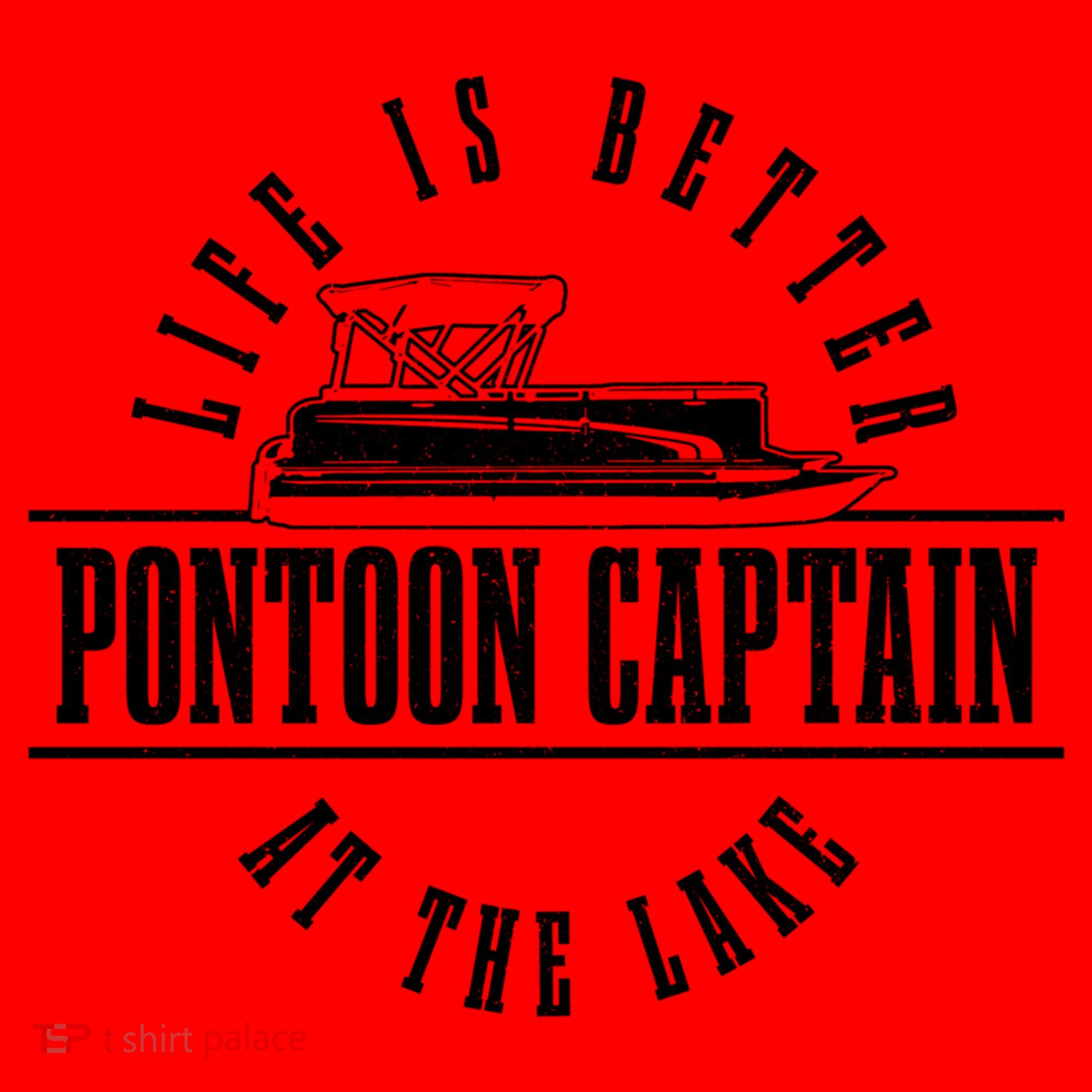 Pontoon Captain Life Is Better At The Lake Pontooning Boat Gift Santa Hat