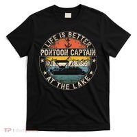 Pontoon Captain Life Is Better At The Lake T-Shirt thumb 0