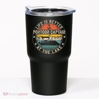 Pontoon Captain Life Is Better At The Lake Tumbler thumb 0