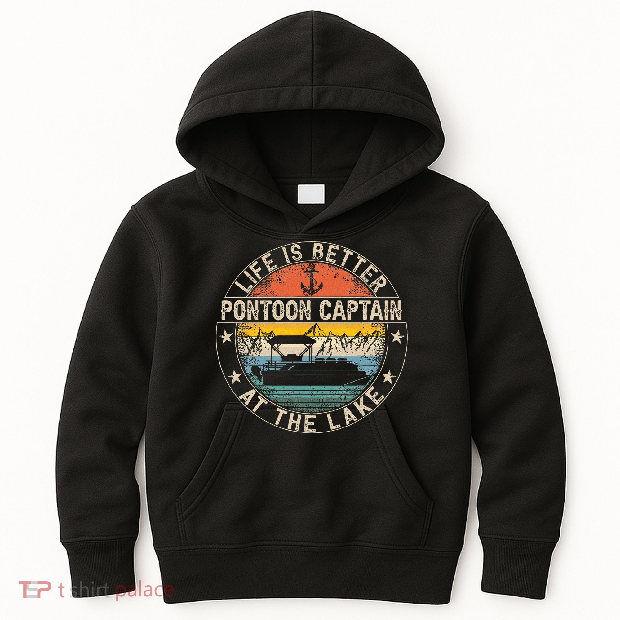 Pontoon Captain Life Is Better At The Lake Kids Hoodie