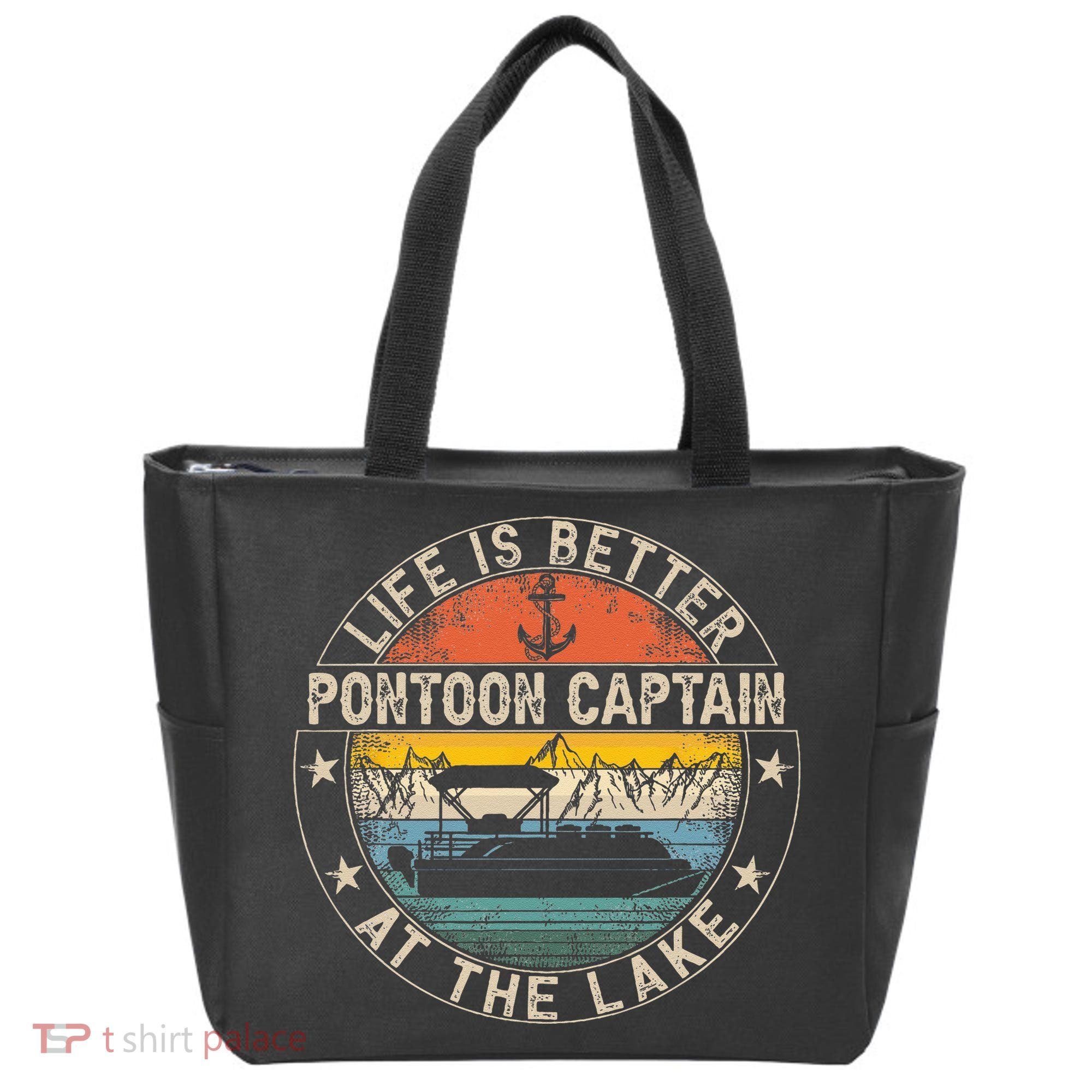 Pontoon Captain Life Is Better At The Lake Tote Bag
