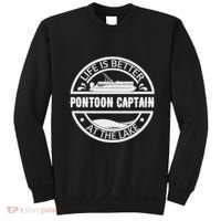 Pontoon Captain Life Is Better At The Lake Sweatshirt thumb 0