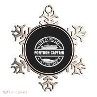 Pontoon Captain Life Is Better At The Lake Ornament thumb 0