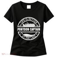 Pontoon Captain Life Is Better At The Lake Women's T-Shirt thumb 0