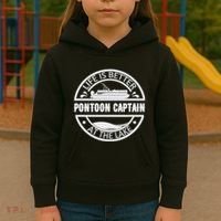 Pontoon Captain Life Is Better At The Lake Kids Hoodie thumb 3