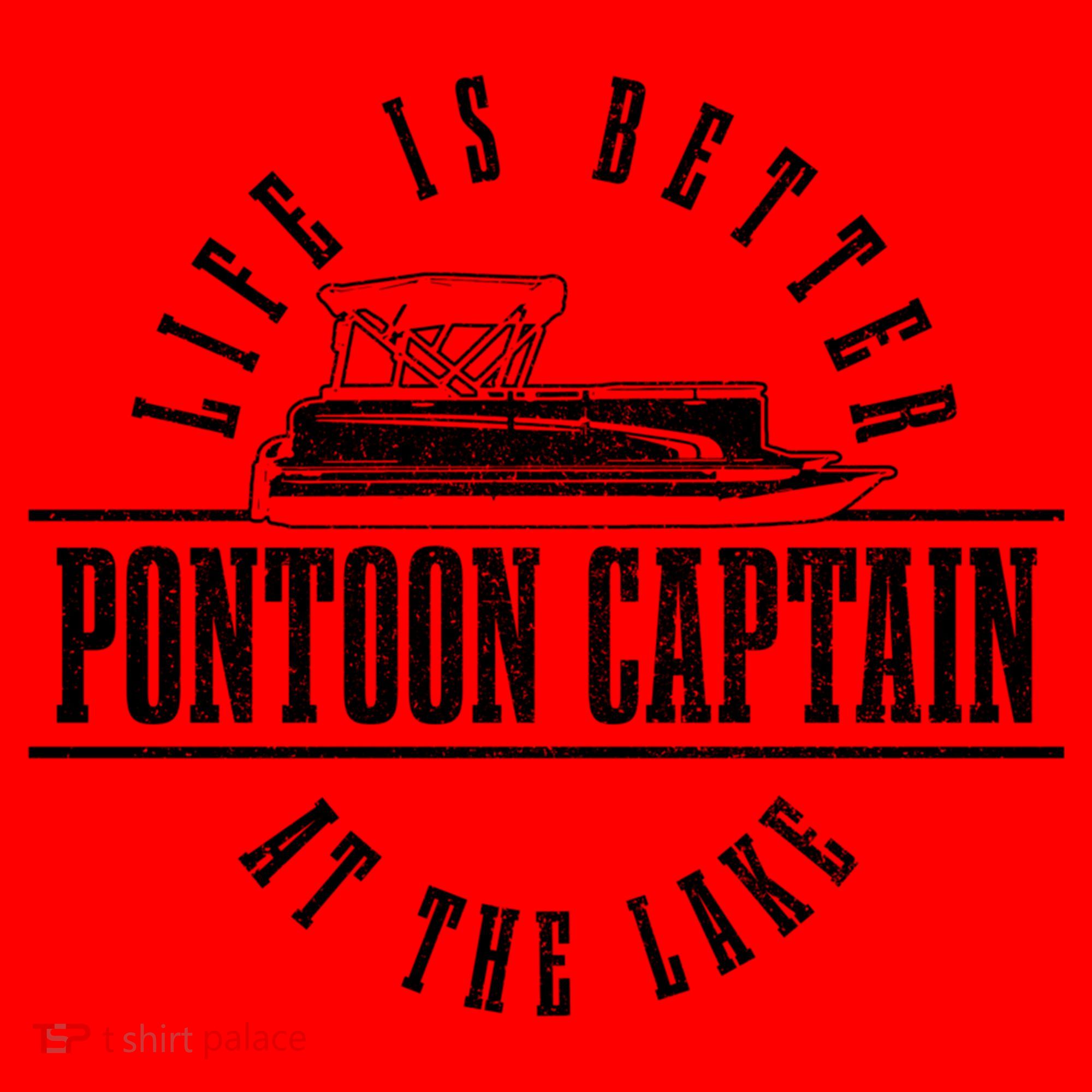 Pontoon Captain Life Is Better At The Lake Pontooning Boat Gift Santa Hat