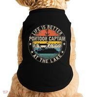 Pontoon Captain Life Is Better At The Lake Doggie Tank thumb 0
