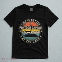 Pontoon Captain Life Is Better At The Lake T-Shirt thumb 5