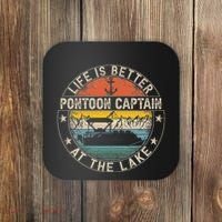 Pontoon Captain Life Is Better At The Lake Coaster thumb 0