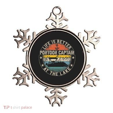 Pontoon Captain Life Is Better At The Lake Ornament