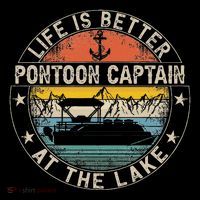 Pontoon Captain Life Is Better At The Lake Ornament thumb 1