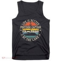 Pontoon Captain Life Is Better At The Lake Tank Top thumb 0