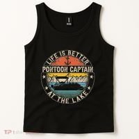 Pontoon Captain Life Is Better At The Lake Tank Top thumb 2