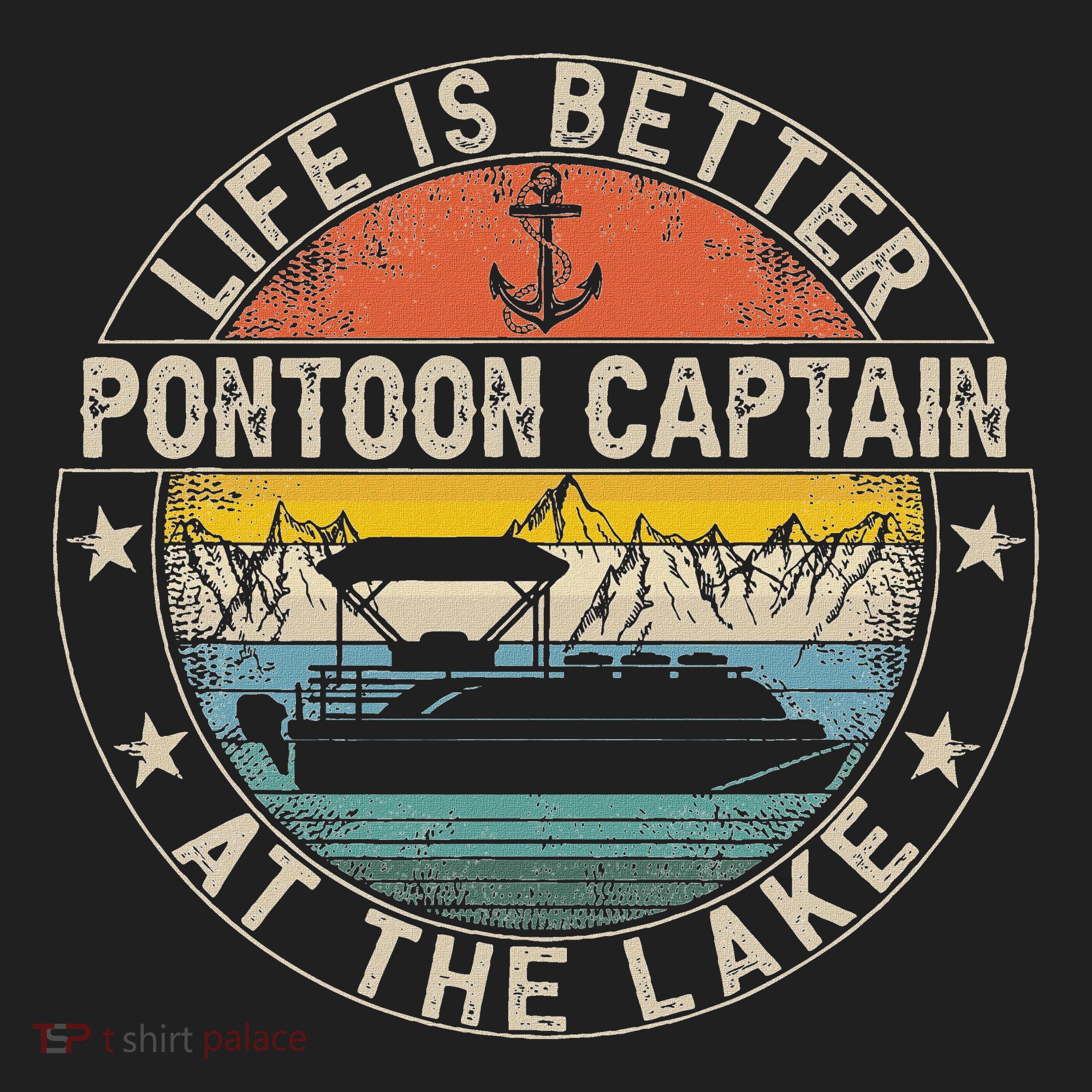 Pontoon Captain Life Is Better At The Lake Golf Towel