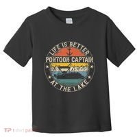 Pontoon Captain Life Is Better At The Lake Toddler T-Shirt thumb 0
