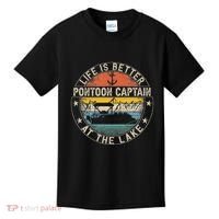 Pontoon Captain Life Is Better At The Lake Kids T-Shirt thumb 0