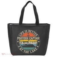 Pontoon Captain Life Is Better At The Lake Tote Bag thumb 0