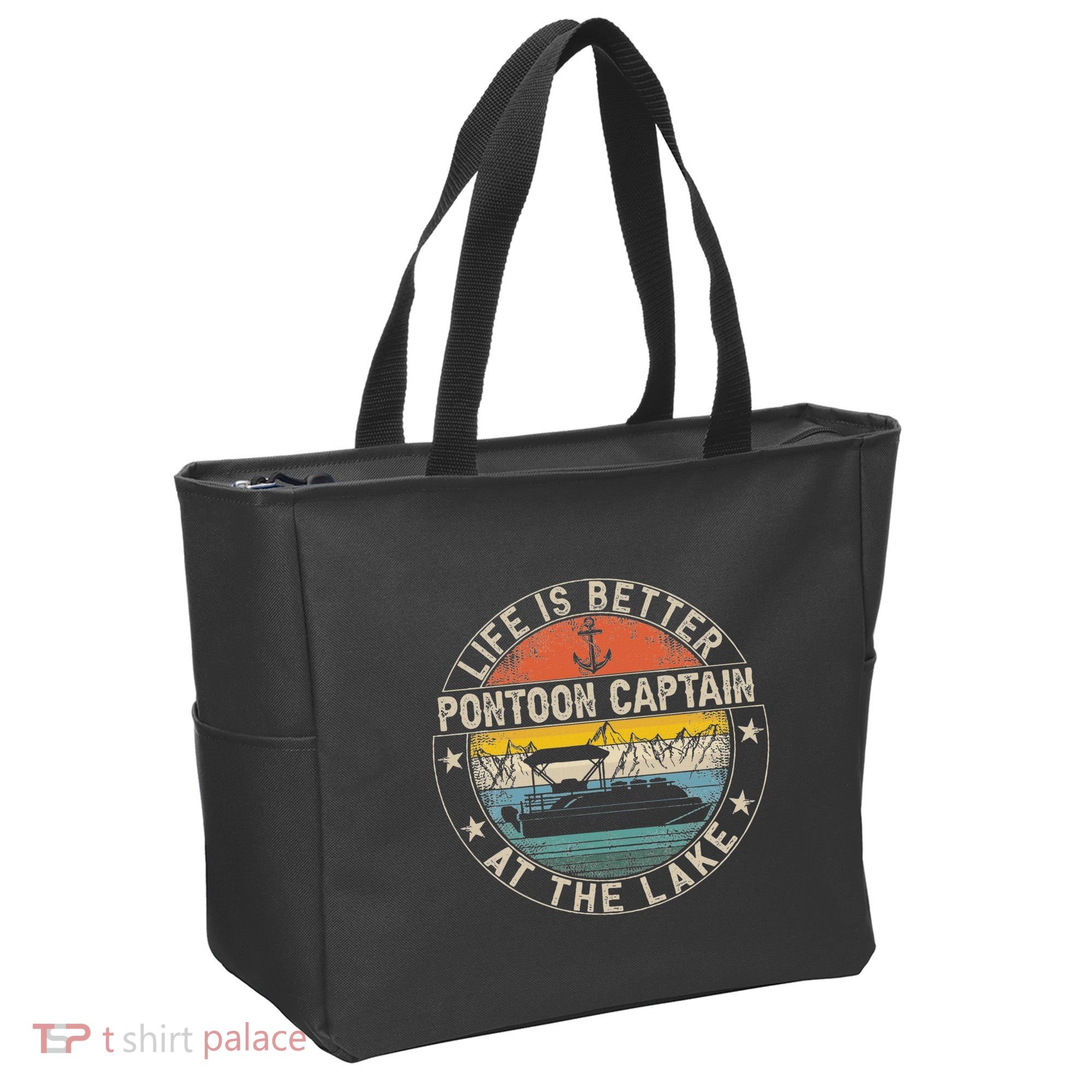 Pontoon Captain Life Is Better At The Lake Tote Bag