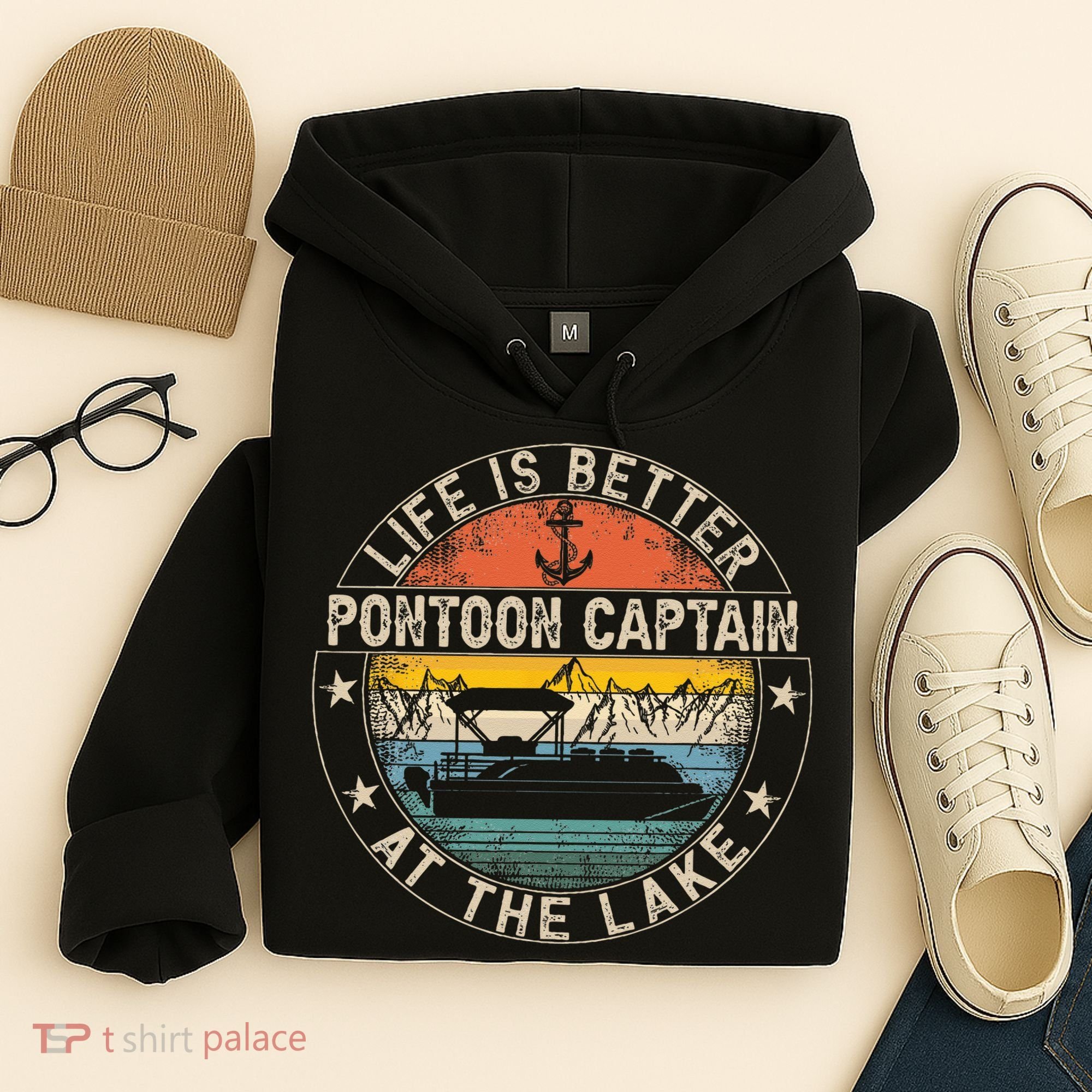 Pontoon Captain Life Is Better At The Lake Hoodie