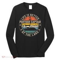 Pontoon Captain Life Is Better At The Lake Long Sleeve Shirt thumb 0
