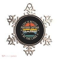 Pontoon Captain Life Is Better At The Lake Ornament thumb 0