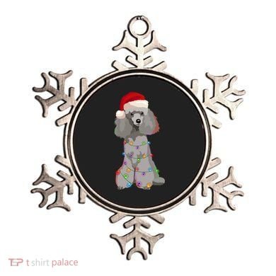 Poodle Christmas Lights Xmas Dog Lover Gift Ornament