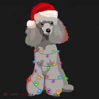 Poodle Christmas Lights Xmas Dog Lover Gift Ornament thumb 1