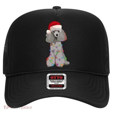 Poodle Christmas Lights Xmas Dog Lover Gift Hat
