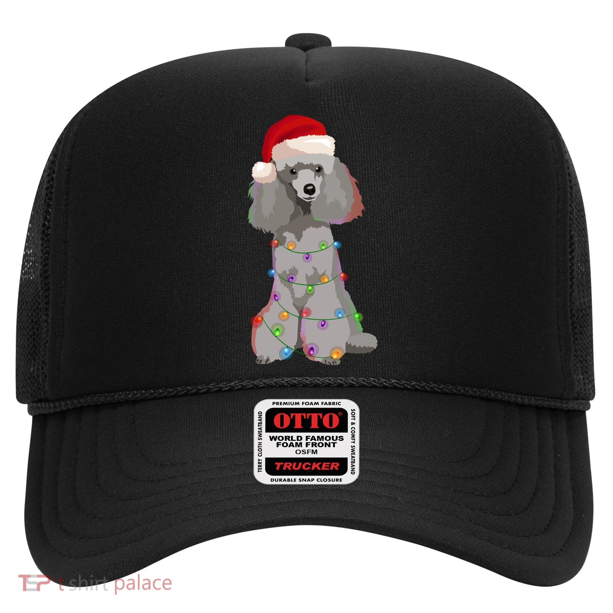 Poodle Christmas Lights Xmas Dog Lover Gift Hat