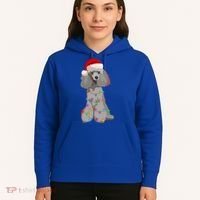 Poodle Christmas Lights Xmas Dog Lover Gift Hoodie thumb 5