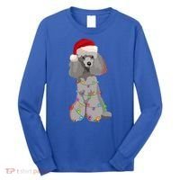 Poodle Christmas Lights Xmas Dog Lover Gift Long Sleeve Shirt thumb 0