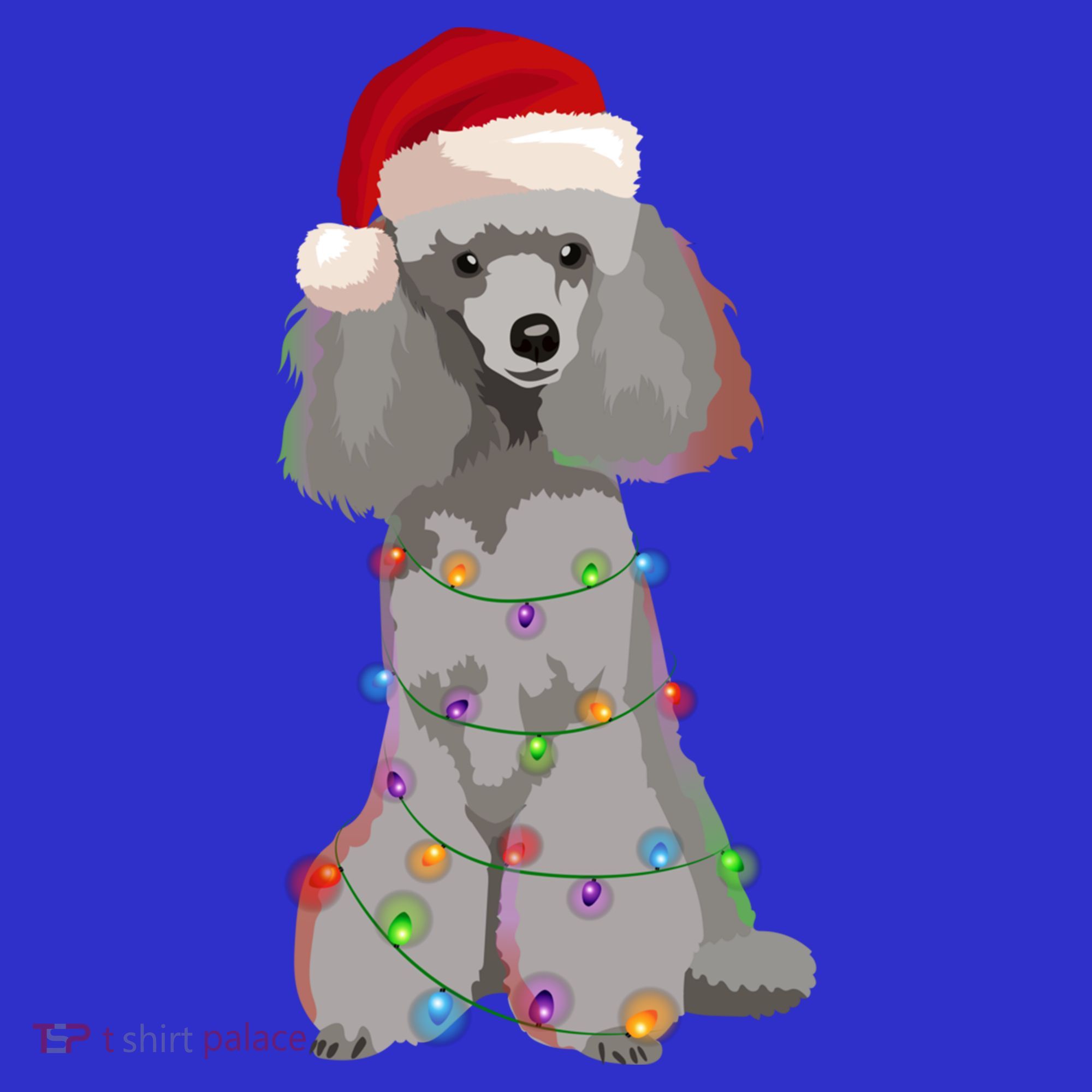 Poodle Christmas Lights Xmas Dog Lover Gift Sweatshirt