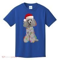 Poodle Christmas Lights Xmas Dog Lover Gift Kids T-Shirt thumb 0