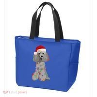 Poodle Christmas Lights Xmas Dog Lover Gift Tote Bag thumb 3