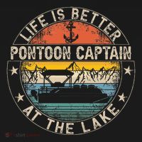 Pontoon Captain Life Is Better At The Lake Ornament thumb 1