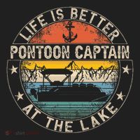 Pontoon Captain Life Is Better At The Lake Hat thumb 2