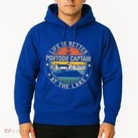 Pontoon Captain Life Is Better At The Lake Hoodie thumb 2